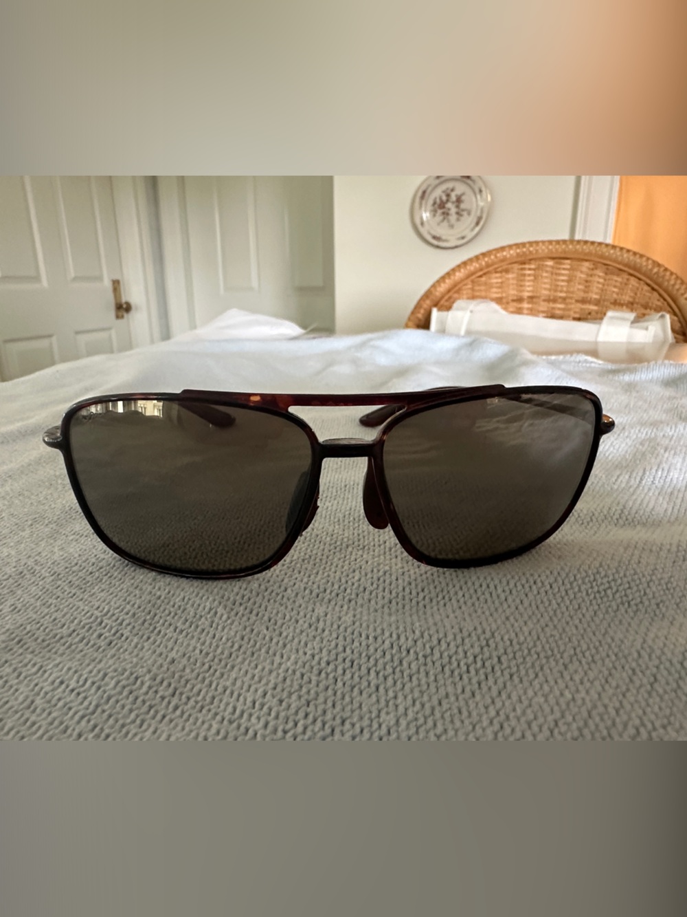 Maui Jim Tortoise Frame Sunglasses with Brown Lenses